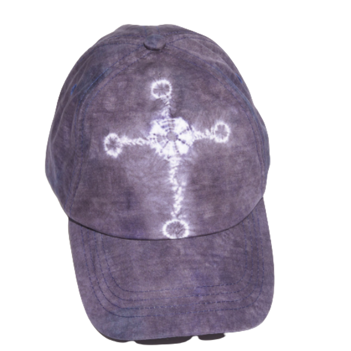 Acne Pink Tie-Dye Script Logo Baseball Cap 60587747-redblue.jpg main image 2