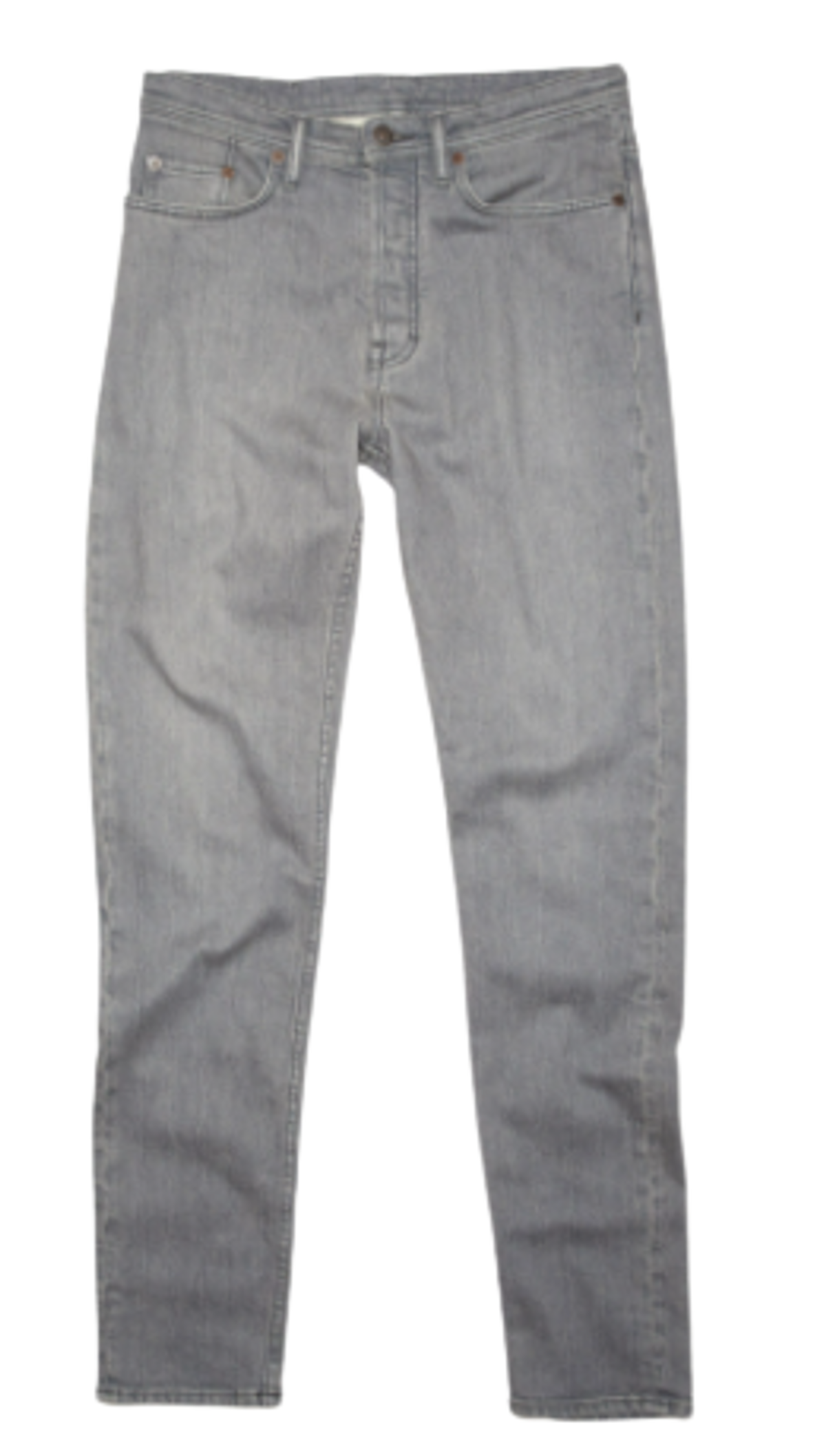 Acne Studios Grey Slim Tapered Jeans WHAT’S ON THE STAR?