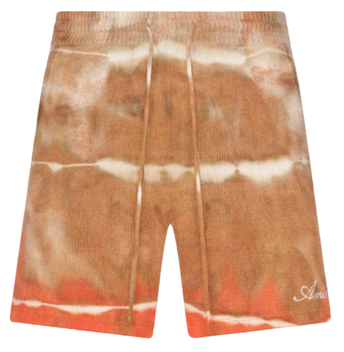 Amiri Logo Tie Dye Cashmere Knit Shorts
