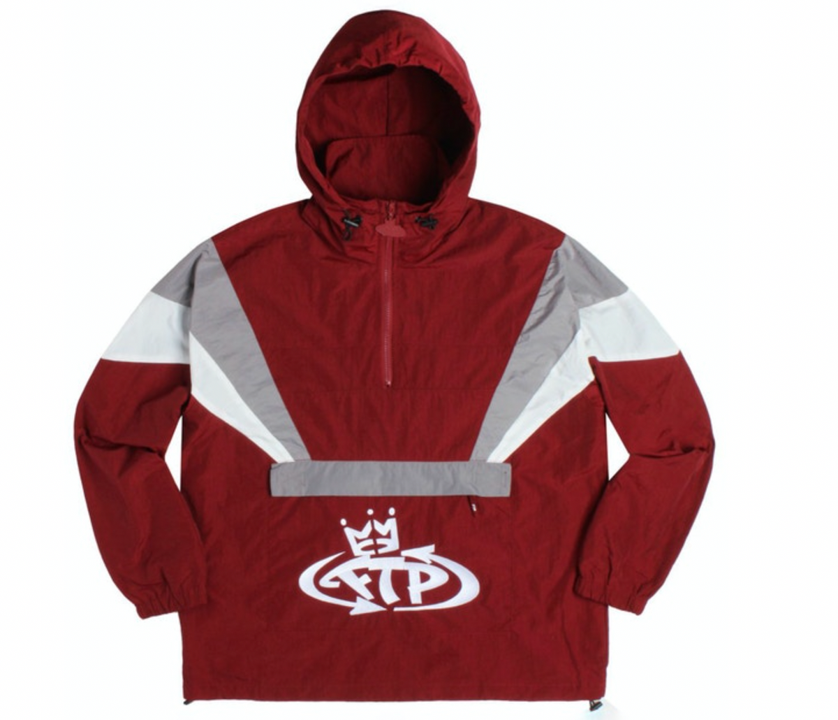 Fuck The Population Nation Track Jacket Maroon