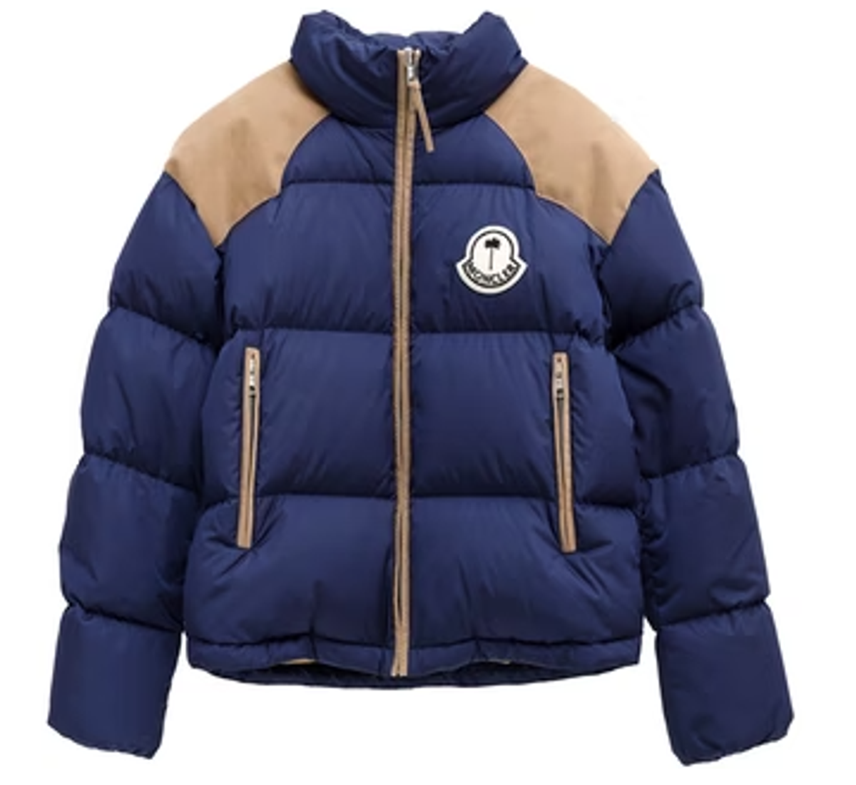 Moncler × Palm Angels Blue Beige Kelsey Jacket