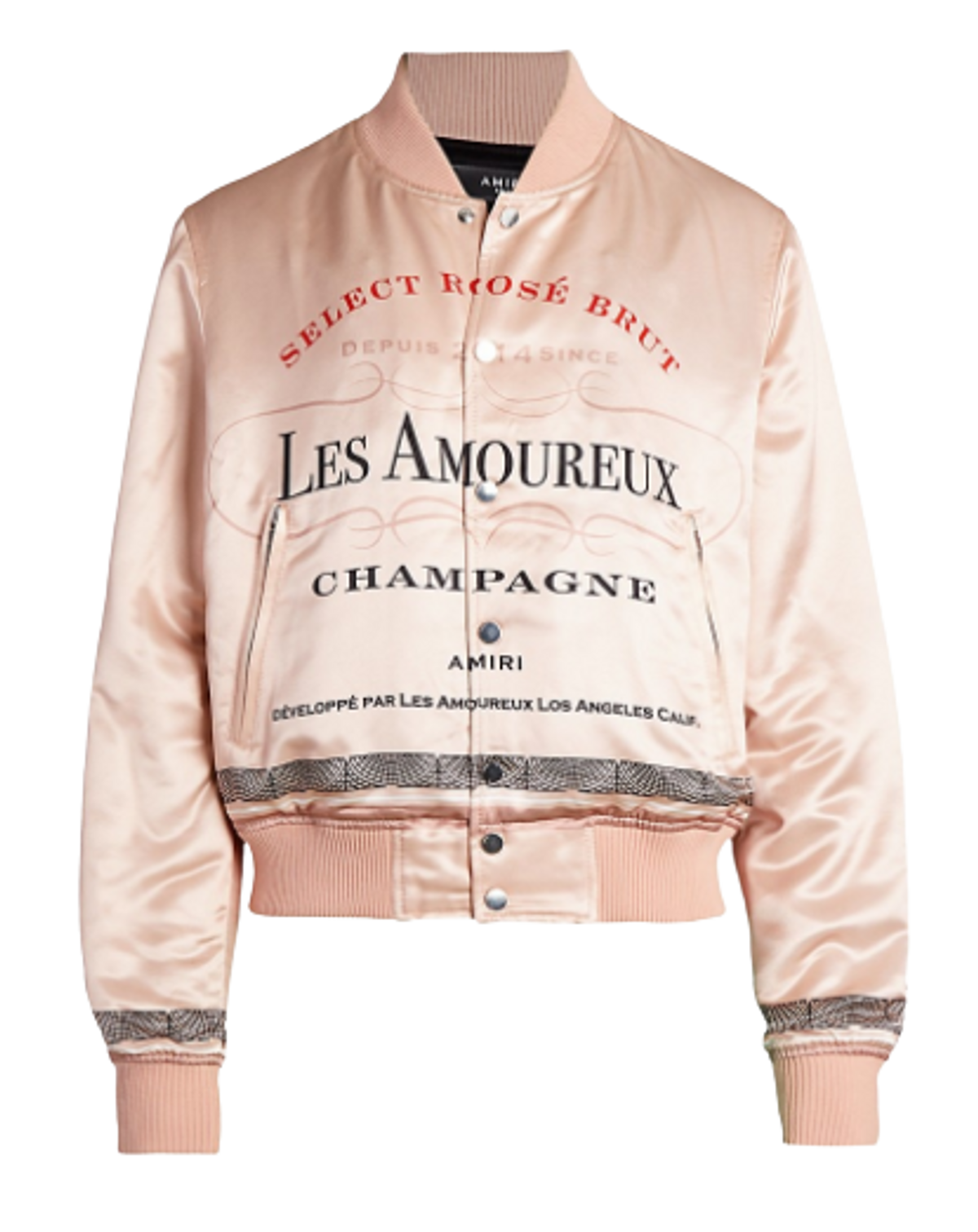 Amiri Les Amoureux Satin Bomber Jacket