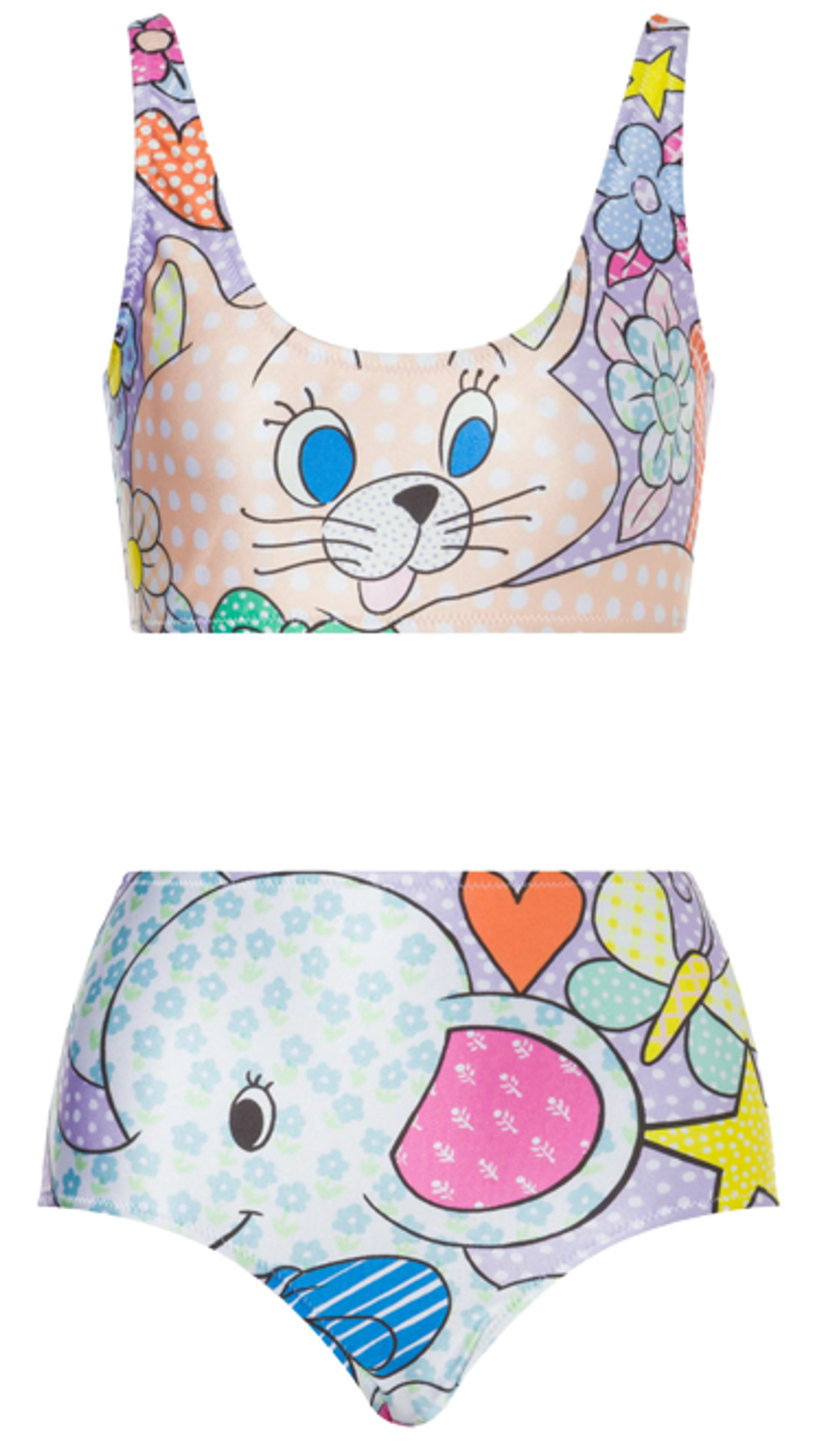 Moschino Calico Animals Multicolor Bikini