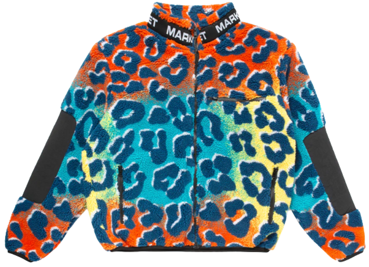 Market Multicolor Animal Sherpa Jacket