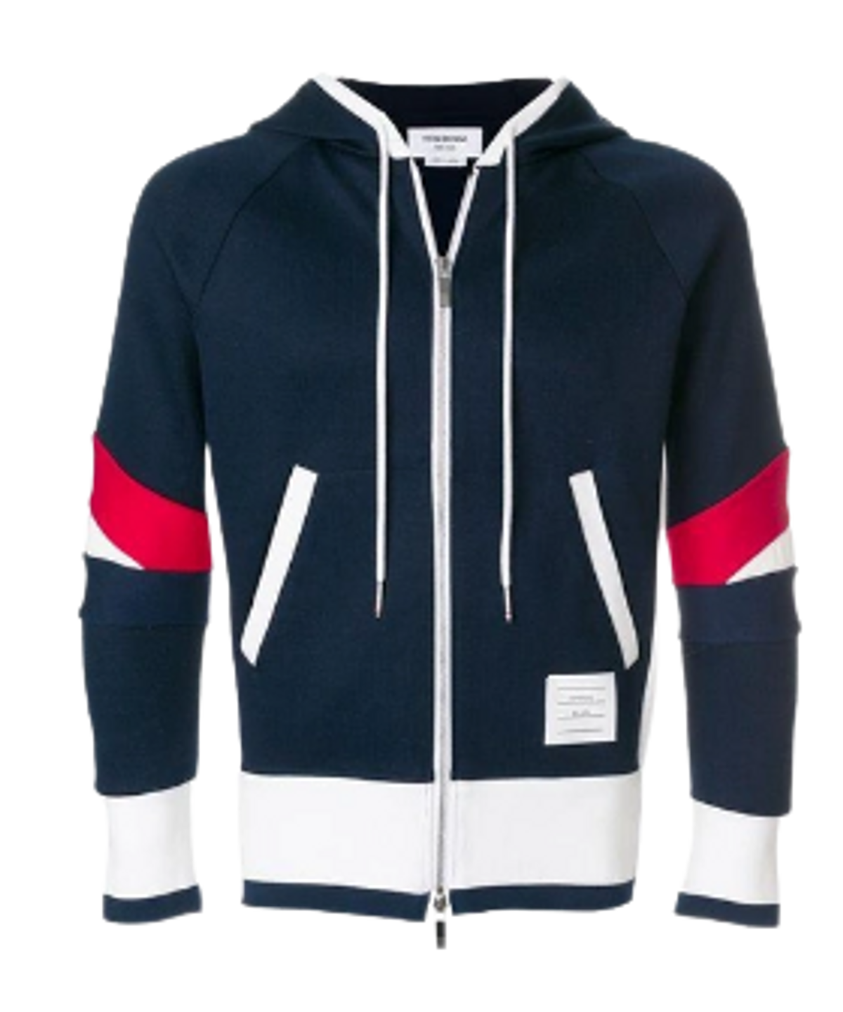 Thom Browne Patchwork Jersey Zip Sweatshirt Hoodie