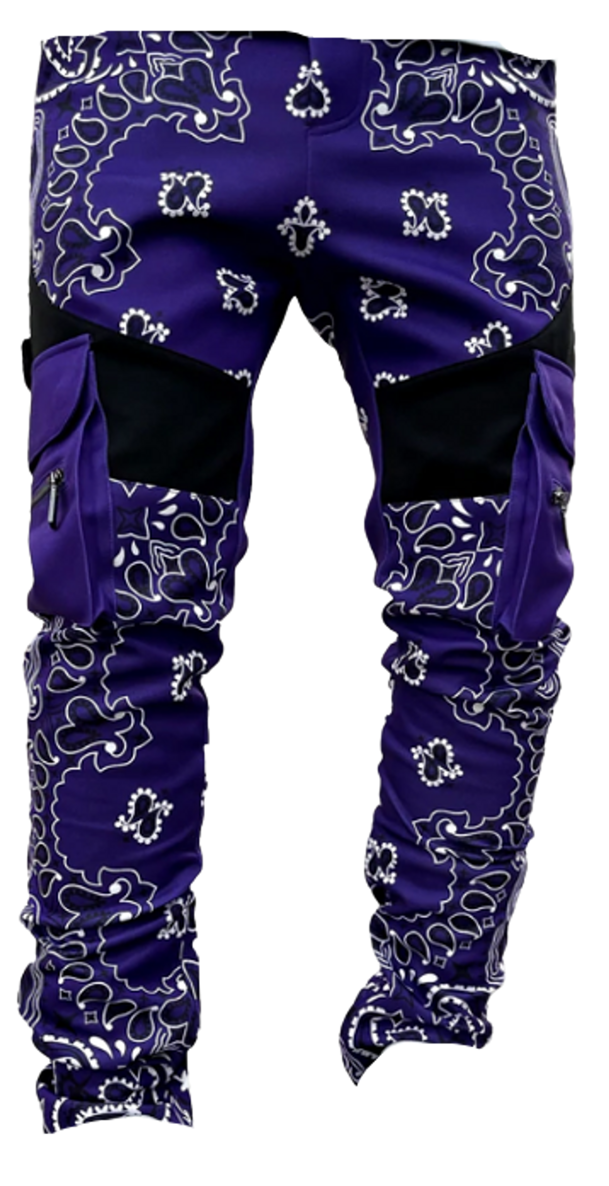 Guapi Electric Purple Paisley Track Pants