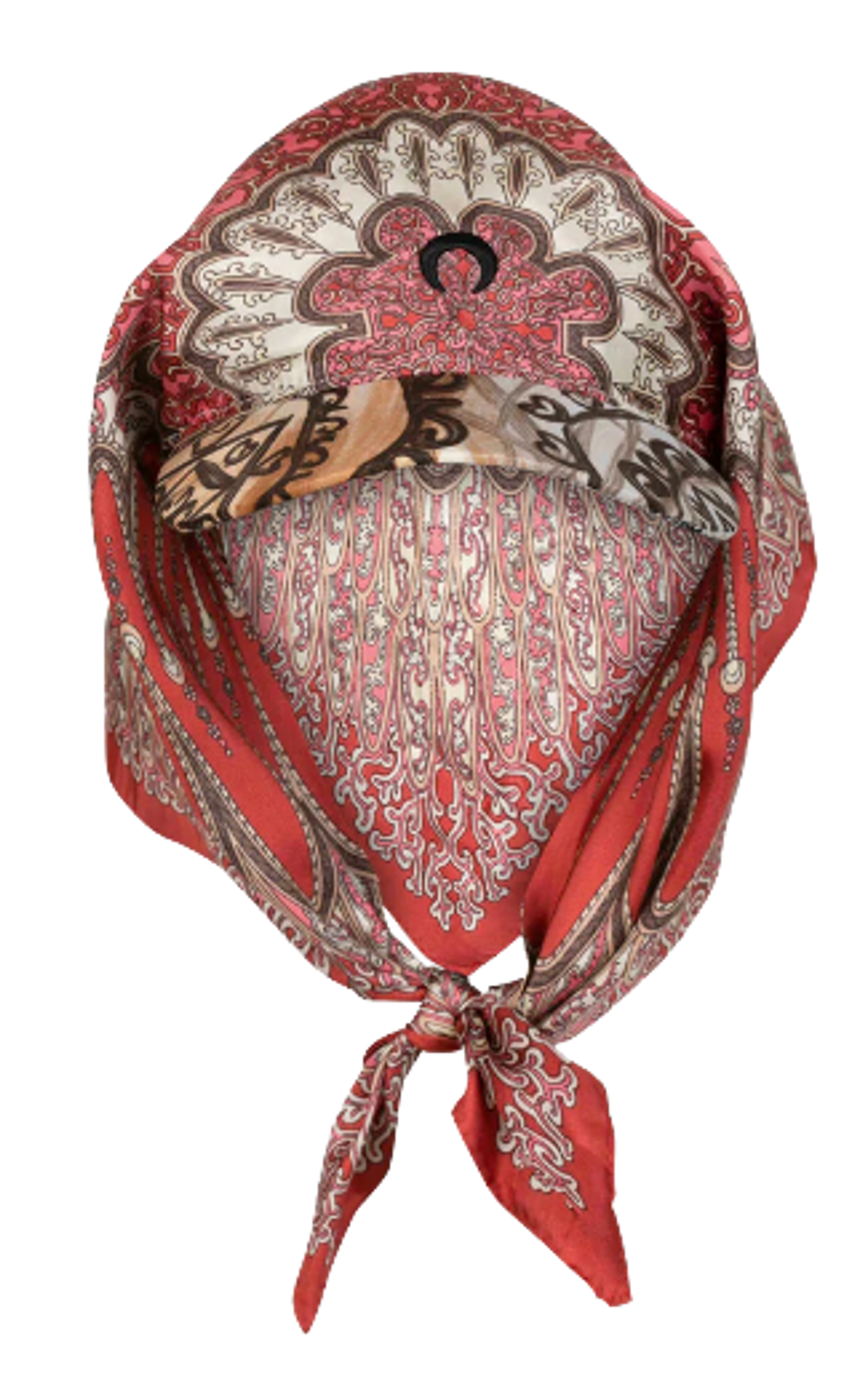 Marine Serre Silk Scarved Hybrid Cap