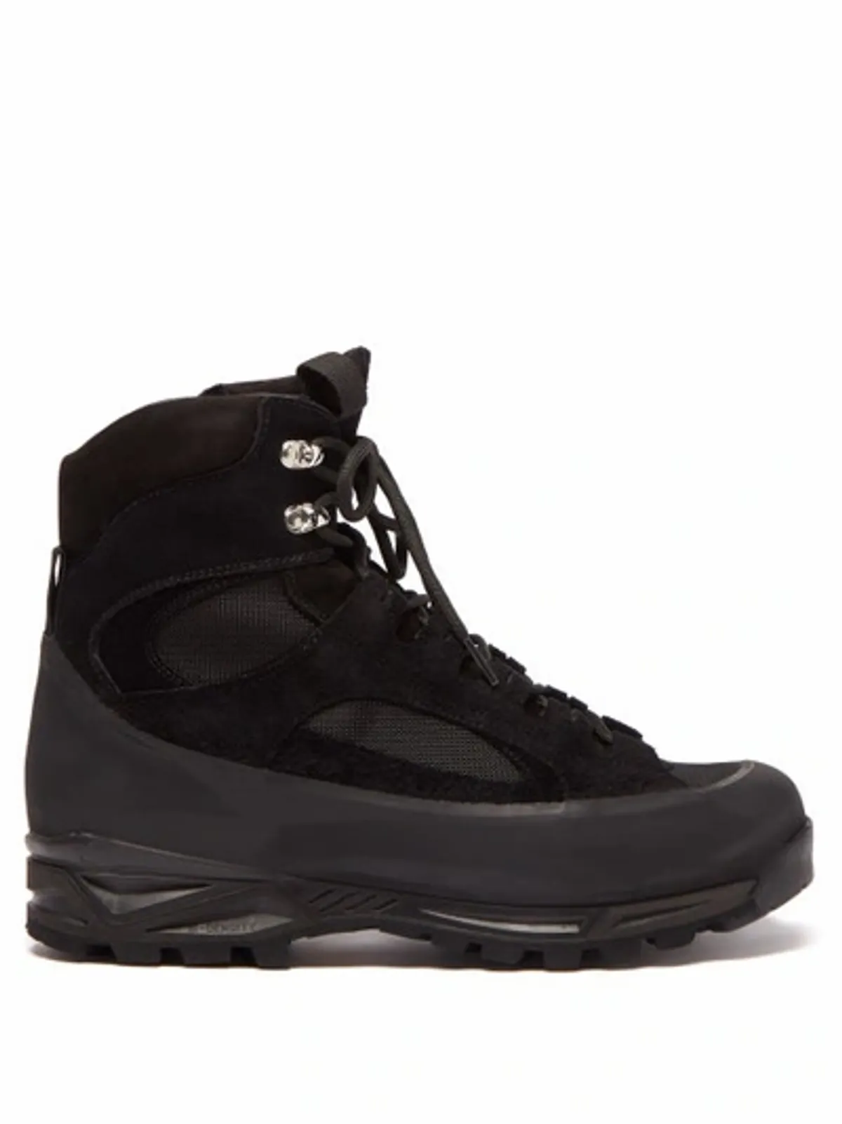 Diemme Civetta Suede And Mesh Black Boots
