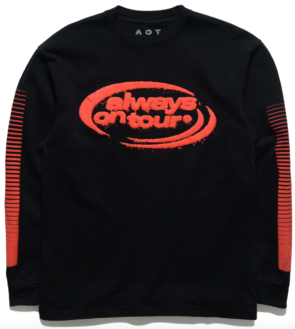 Always on Tour AOT Spinner LongSleeve Black/Red T-Shirt