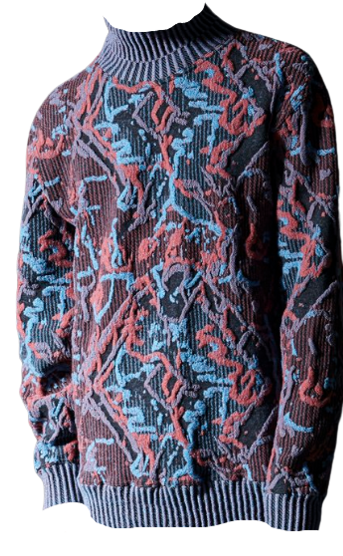 Kozha Jacquard Wool Turtleneck