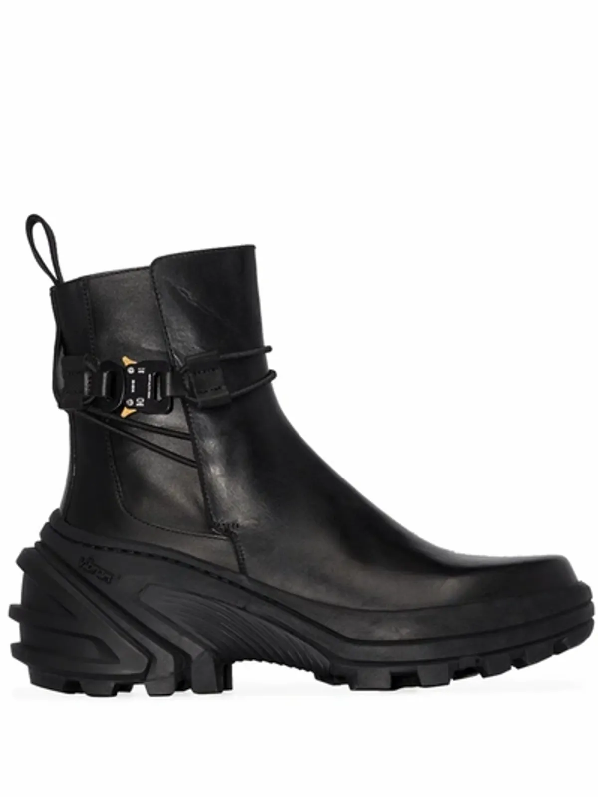 Alyx Black Buckle Fixed Skx Sole Chelsea Boots