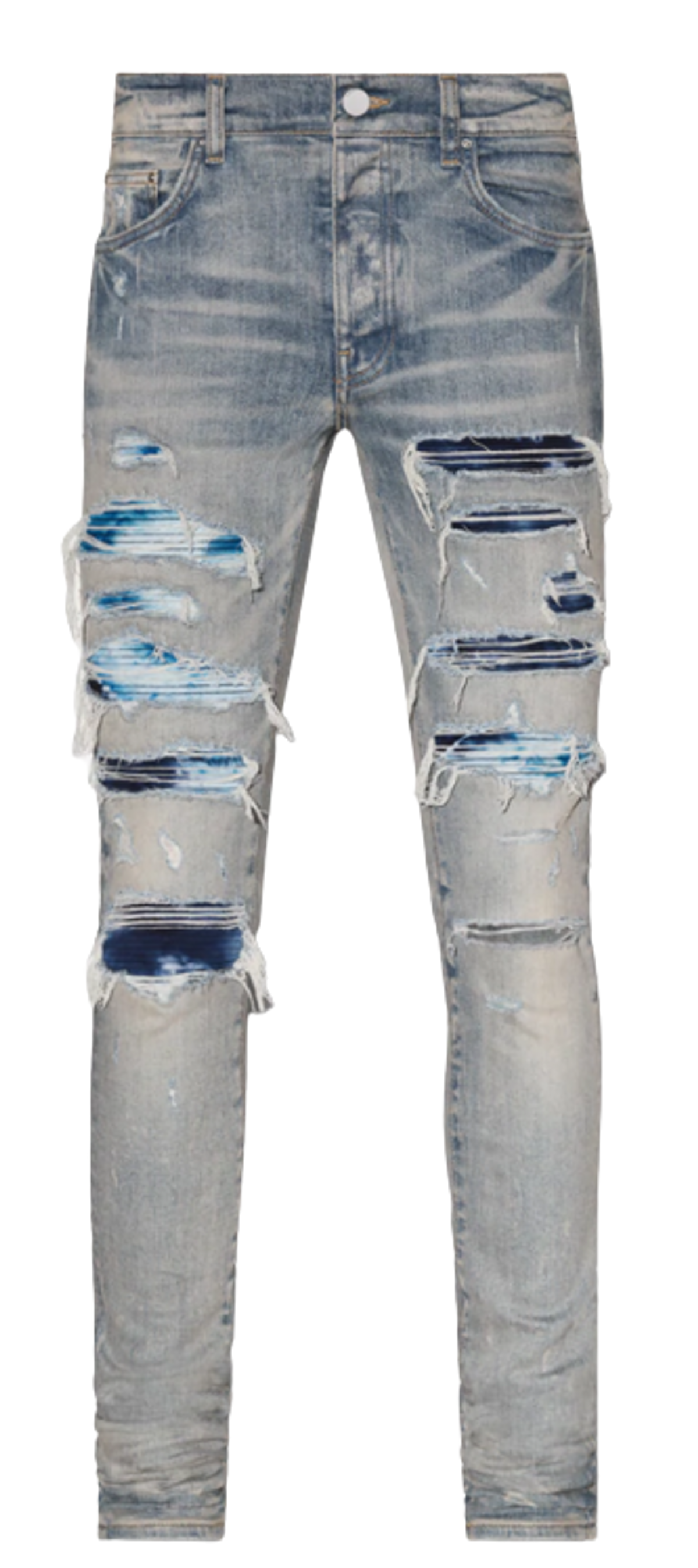 Amiri Tie Dye Bandana Clay Indigo Jeans