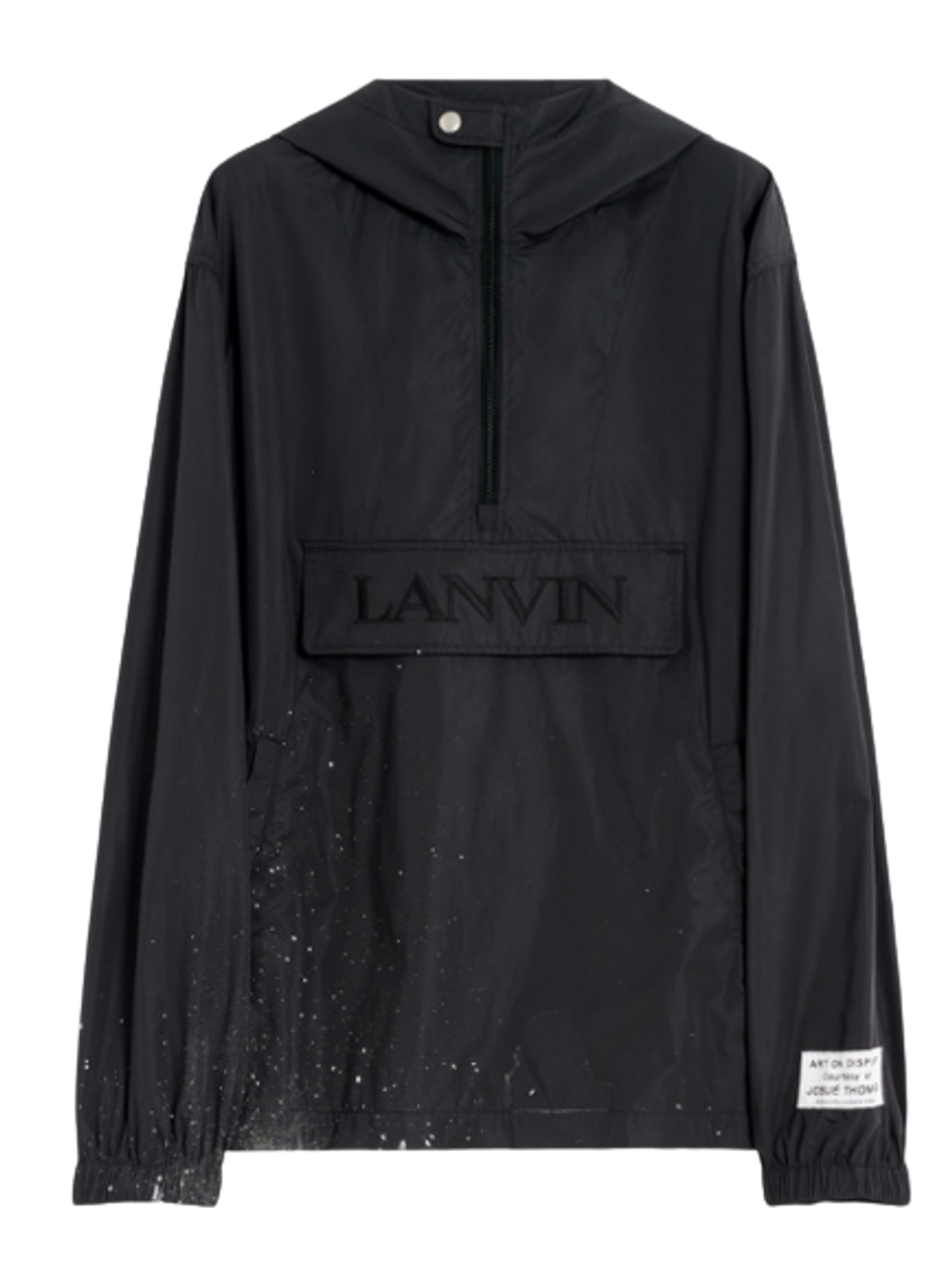 Lanvin × Gallery Dept. Black Hooded Windbreaker