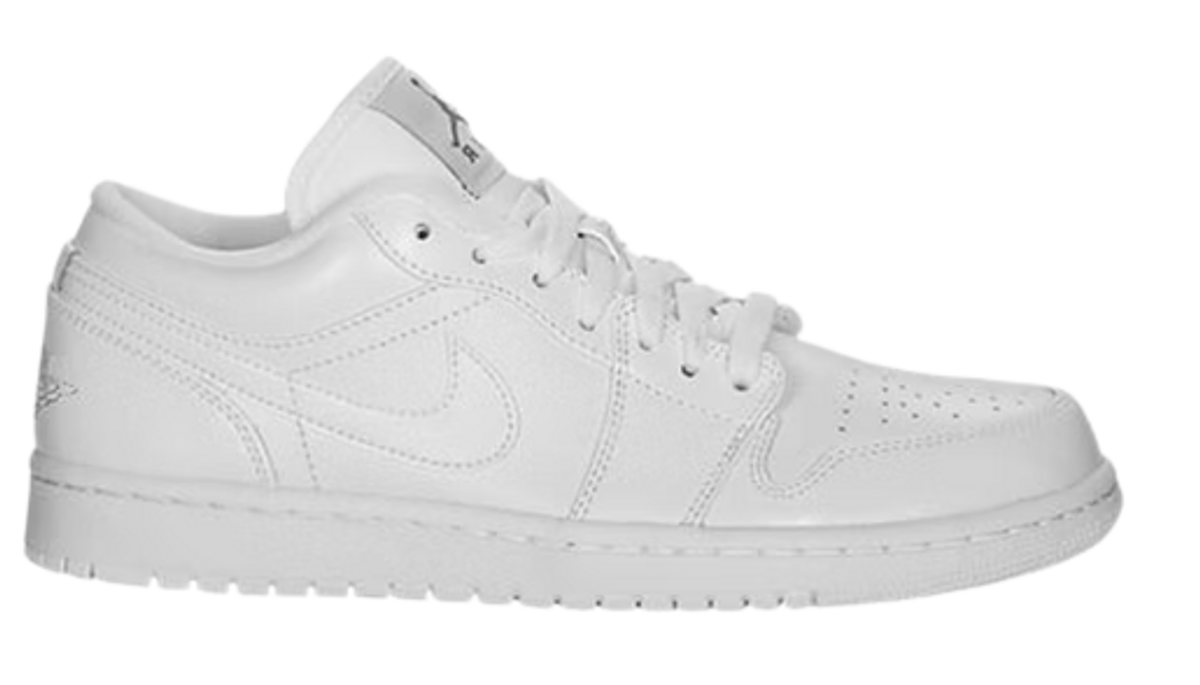 Nike Air Jordan 1 Low Triple White Sneakers