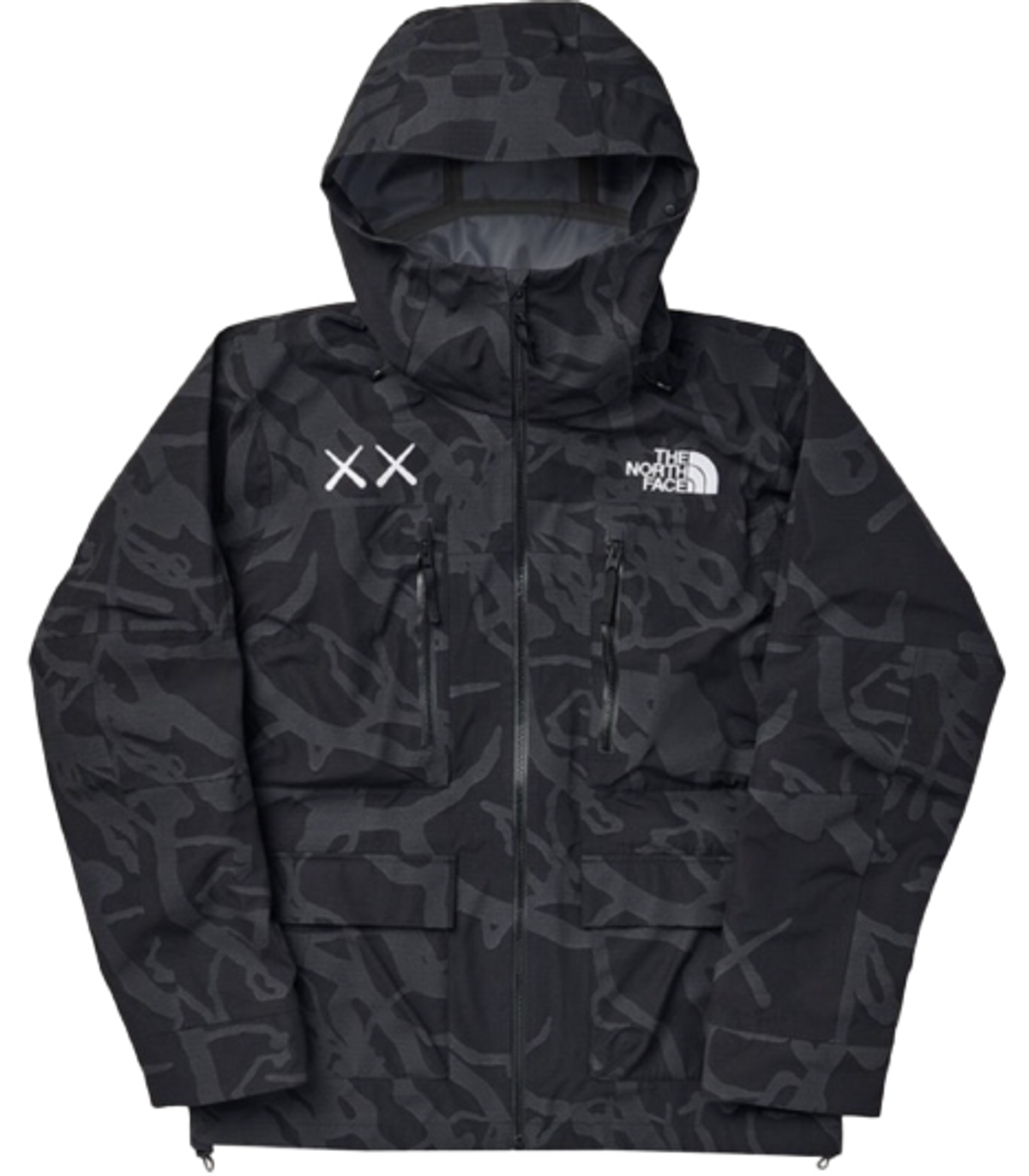 The North Face TNF Black Dragline Print Freeride Jacket