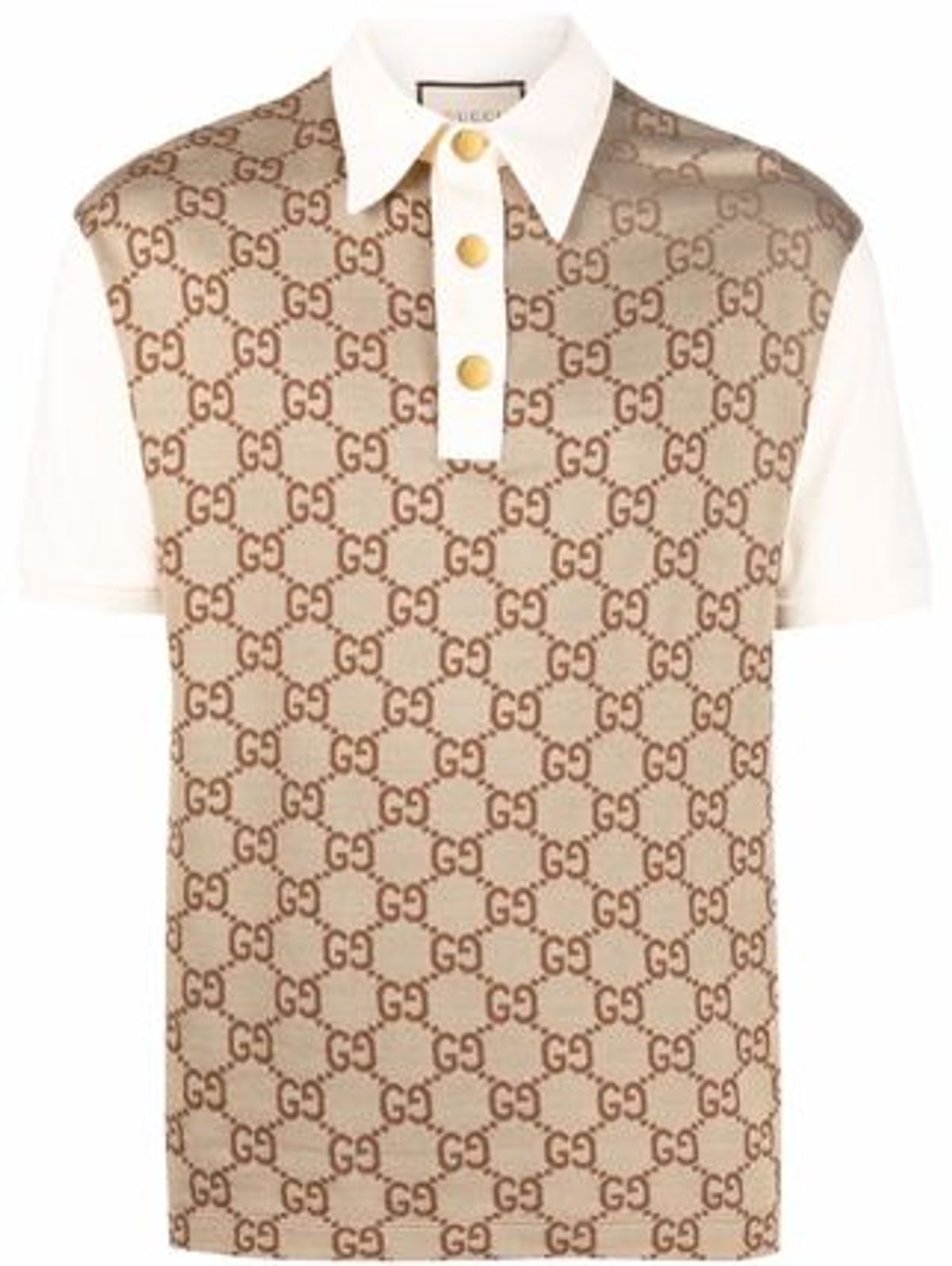 Gucci Silk Cotton Short Sleeves Logo Luxury Polo