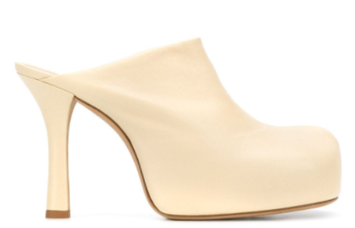 Bottega Veneta The Bold Square-toe Leather Platform Sandals