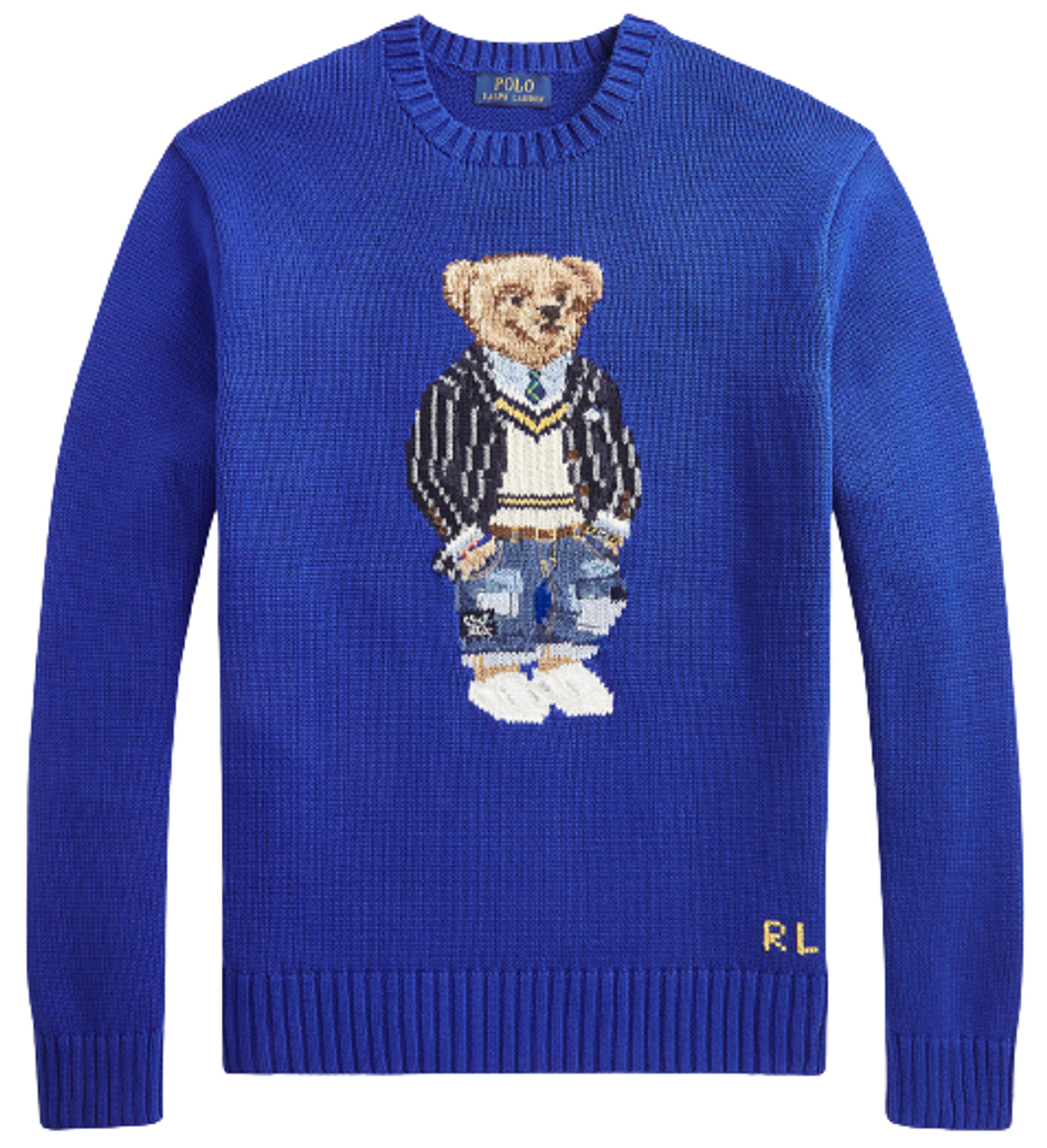 Ralph Lauren Polo Bear Cotton Heritage Royal Sweater