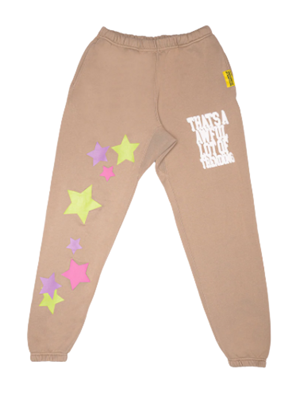 Awful Lot of Cough Syrup × Coi Leray Merch Trending Beige Sweatpants