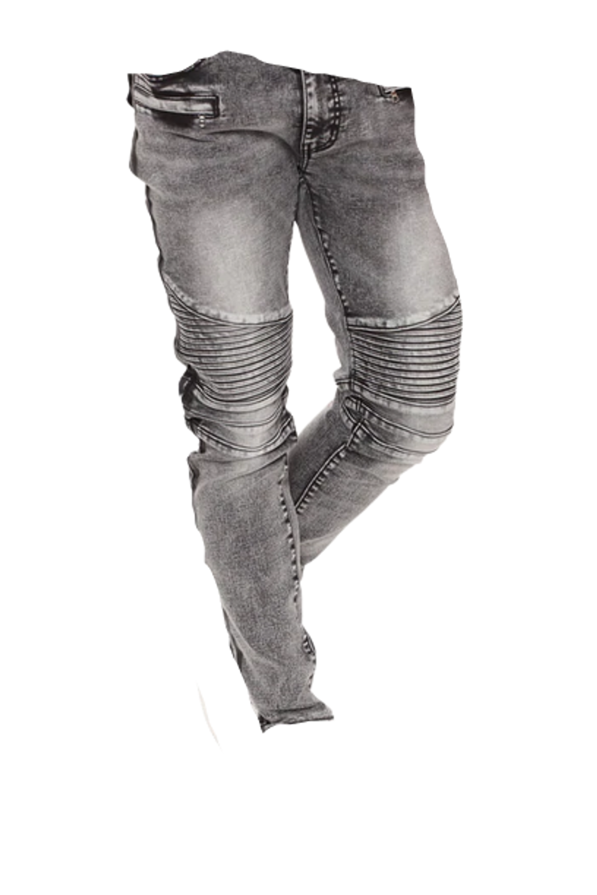 FashionNova Bronx Grey Moto Black Jeans