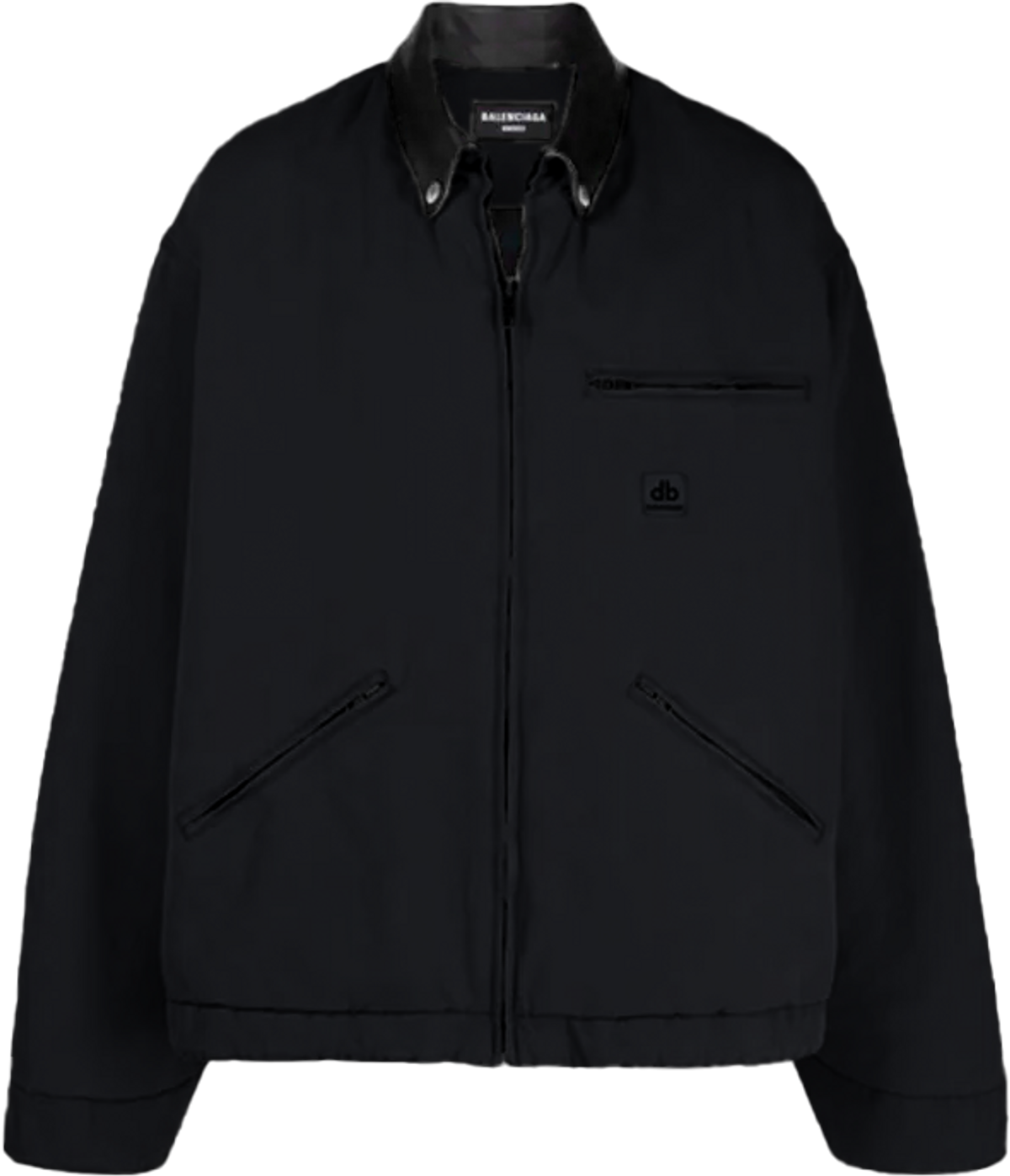 Balenciaga Oversized Zip-up Jacket In Nude