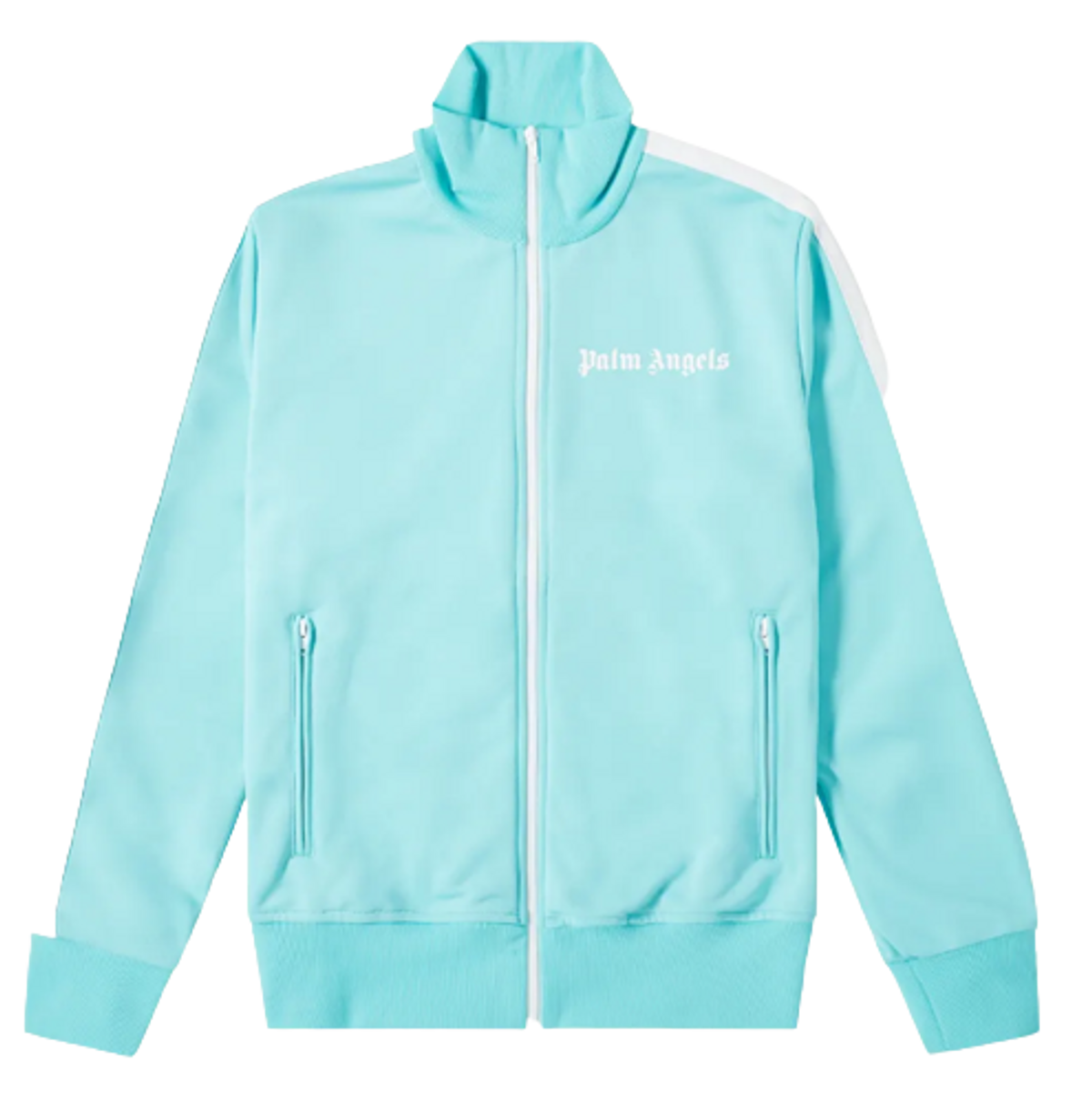 Palm Angels Classic Zip Track Blue Jacket