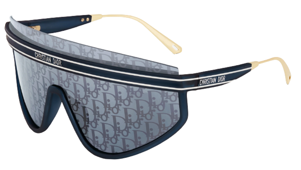 Dior Diorclub M2U Translucent Blue Dior Oblique Mask Sunglasses