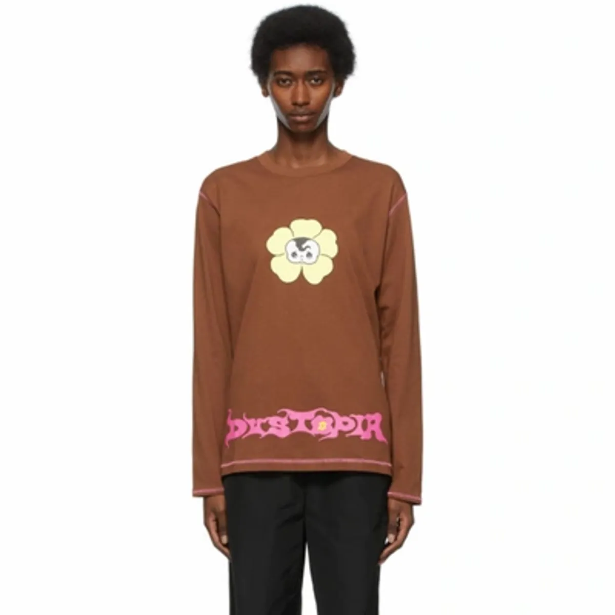 Marc Jacobs Brown Heaven By Marc Jacobs dystopia Long Sleeve T-shirt In 200 Brown