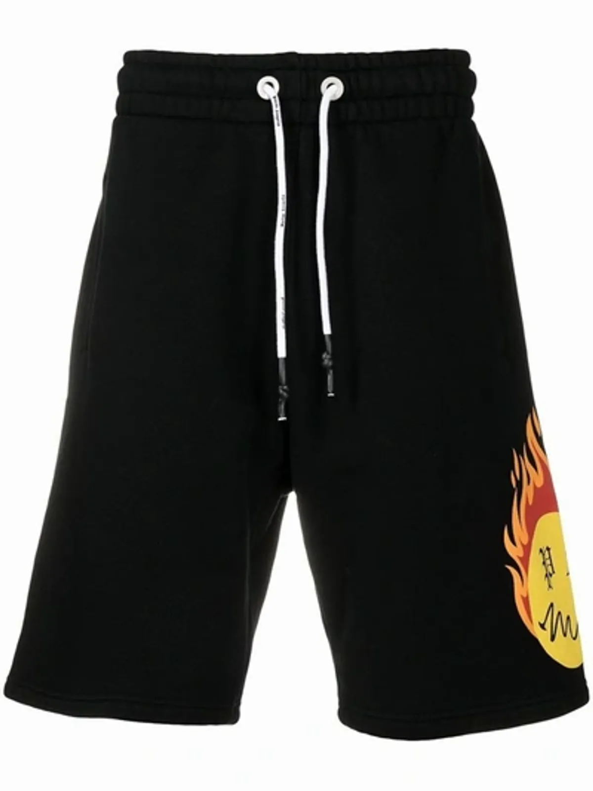 Palm Angels Black Smiley Edition Burning Head Shorts
