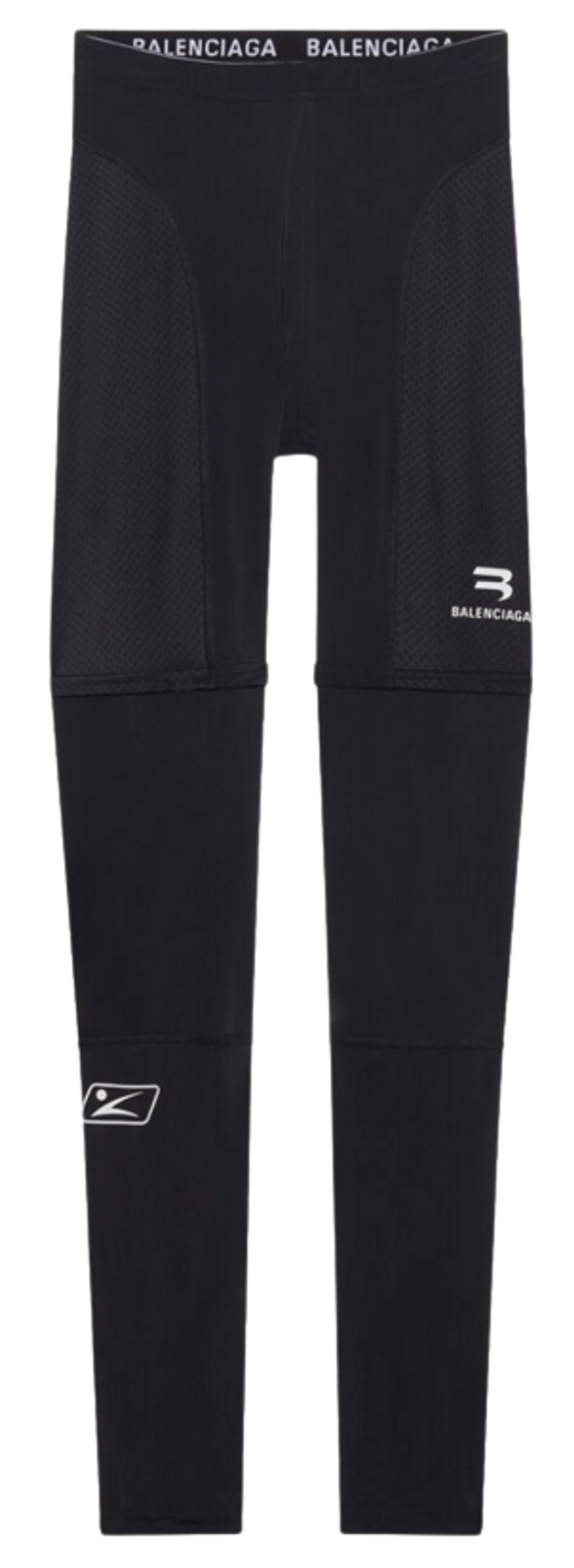 Balenciaga Trompe-Loeil Black And White Technical Jersey Leggings
