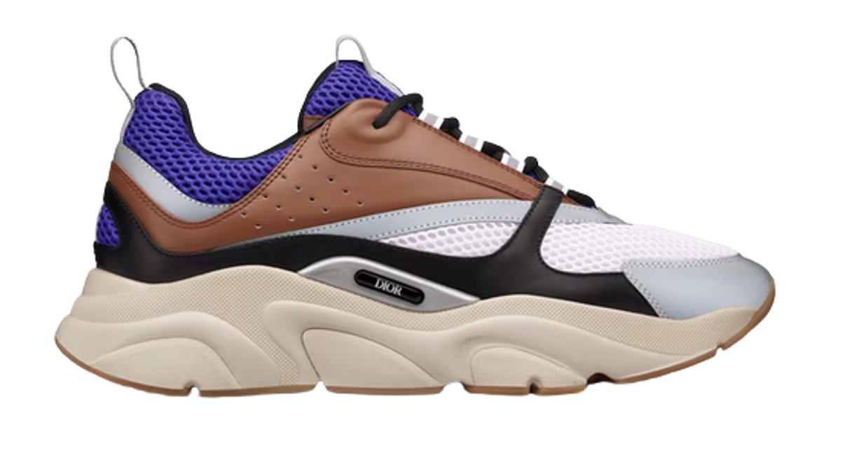 Dior Violet Cream Coffee Black Sneakers