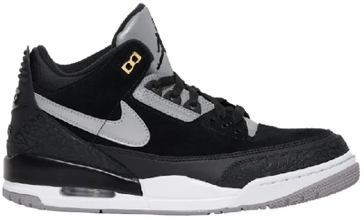 Jordan Air Jordan 3 Retro Tinker Black Cement Gold Sneakers