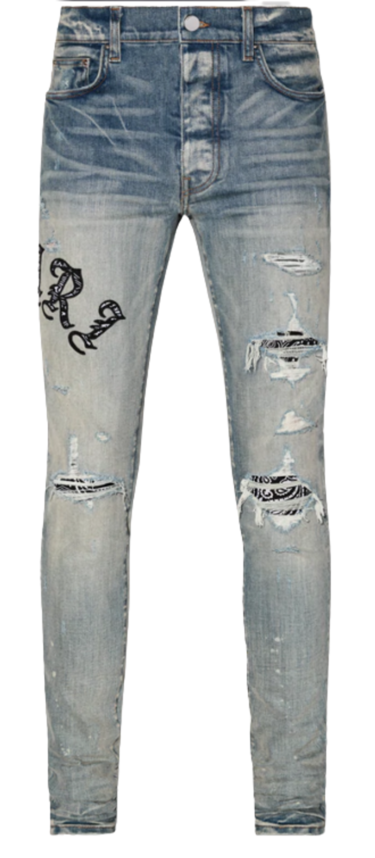 Amiri Old English Denim Indigo Jeans