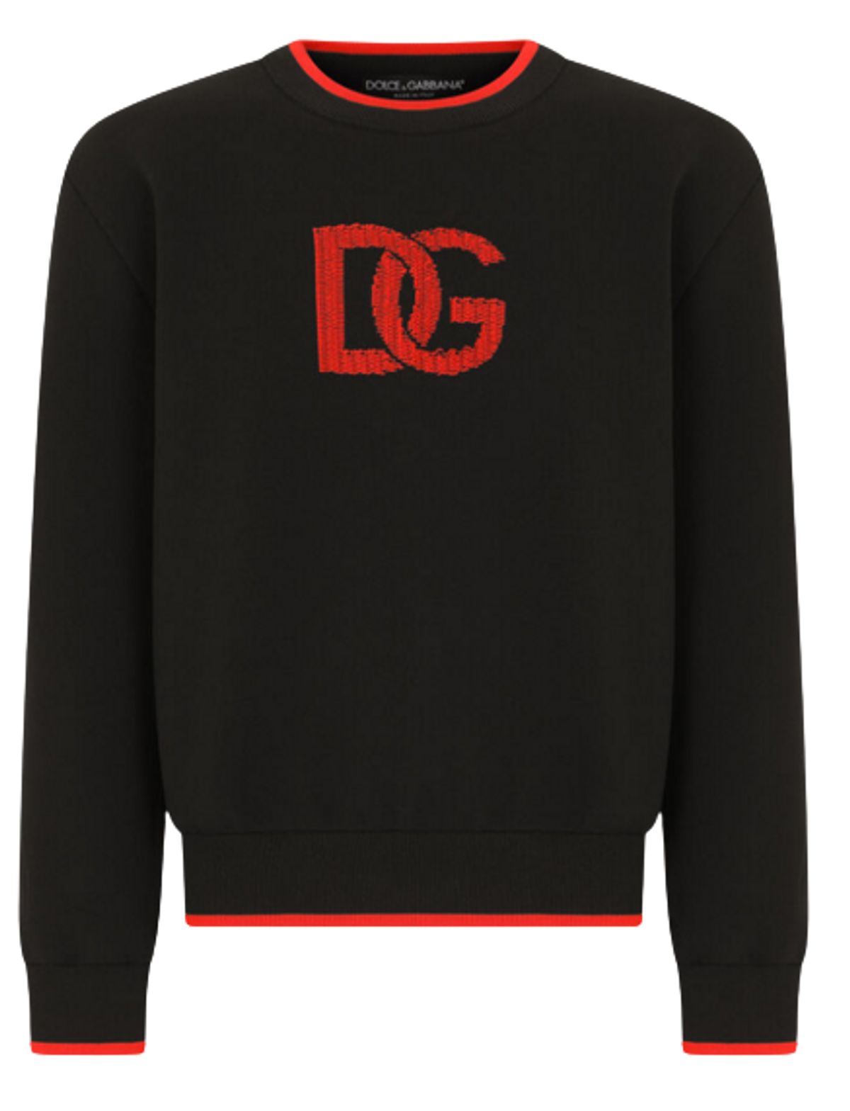 Dolce & Gabbana Mulitcolor Kogo Black Sweater