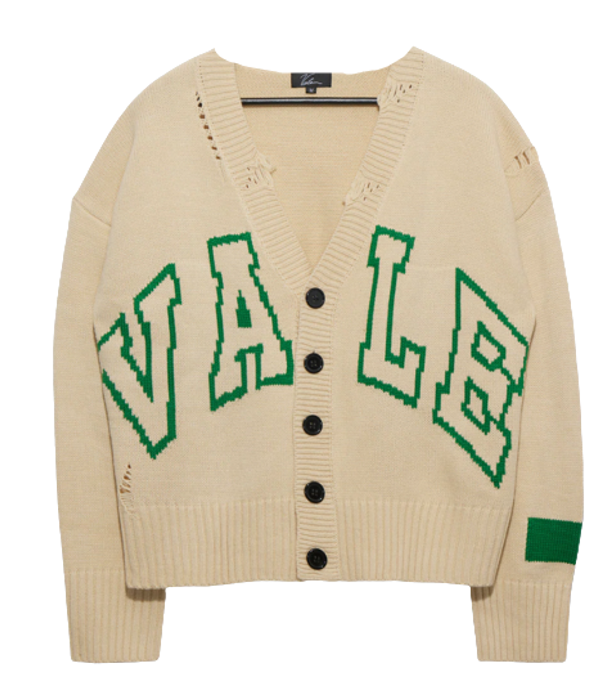 Vale forever カーディガン Vale Forever Yellow Green Logo Cardigan | WHAT'S ON THE STAR?