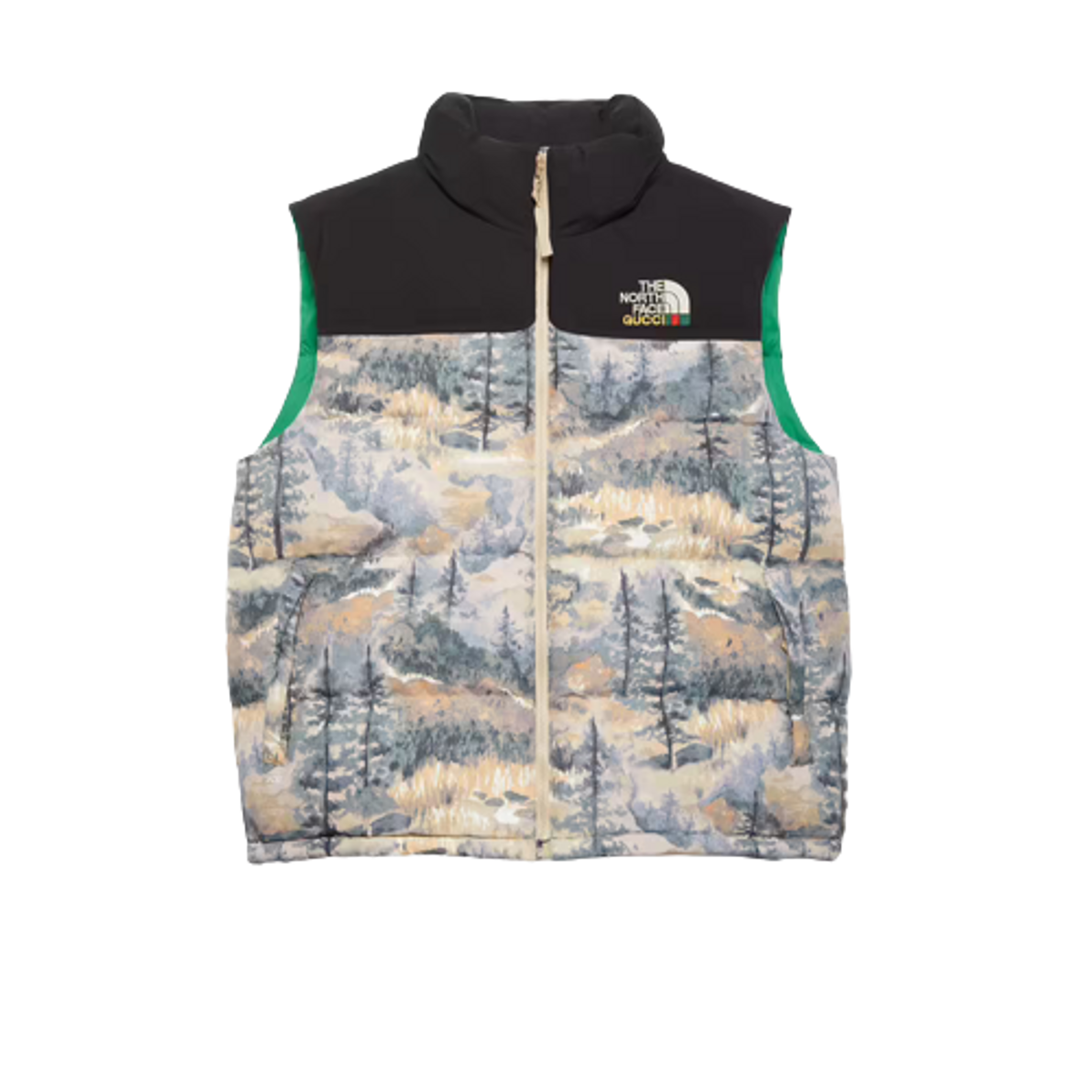 Gucci × The North Face Blue Down Vest Jacket