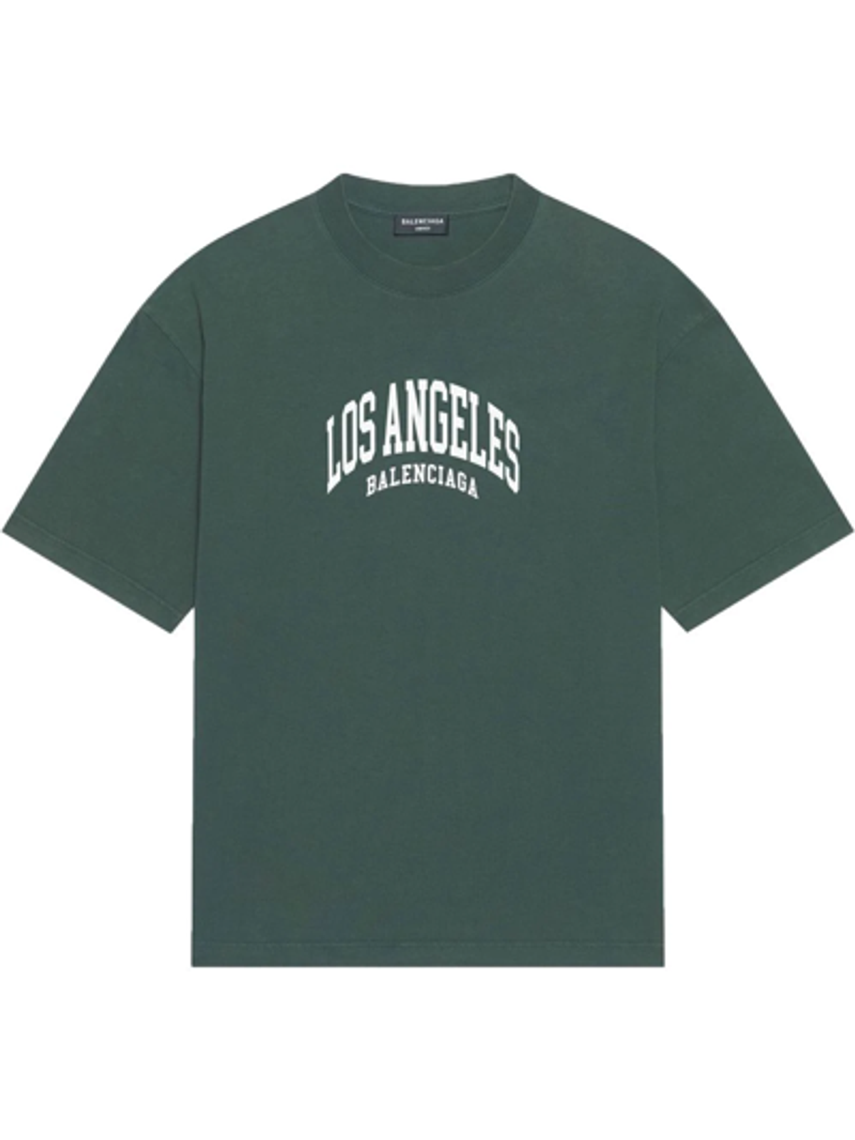 Balenciaga Los Angeles Print Olive T-Shirt