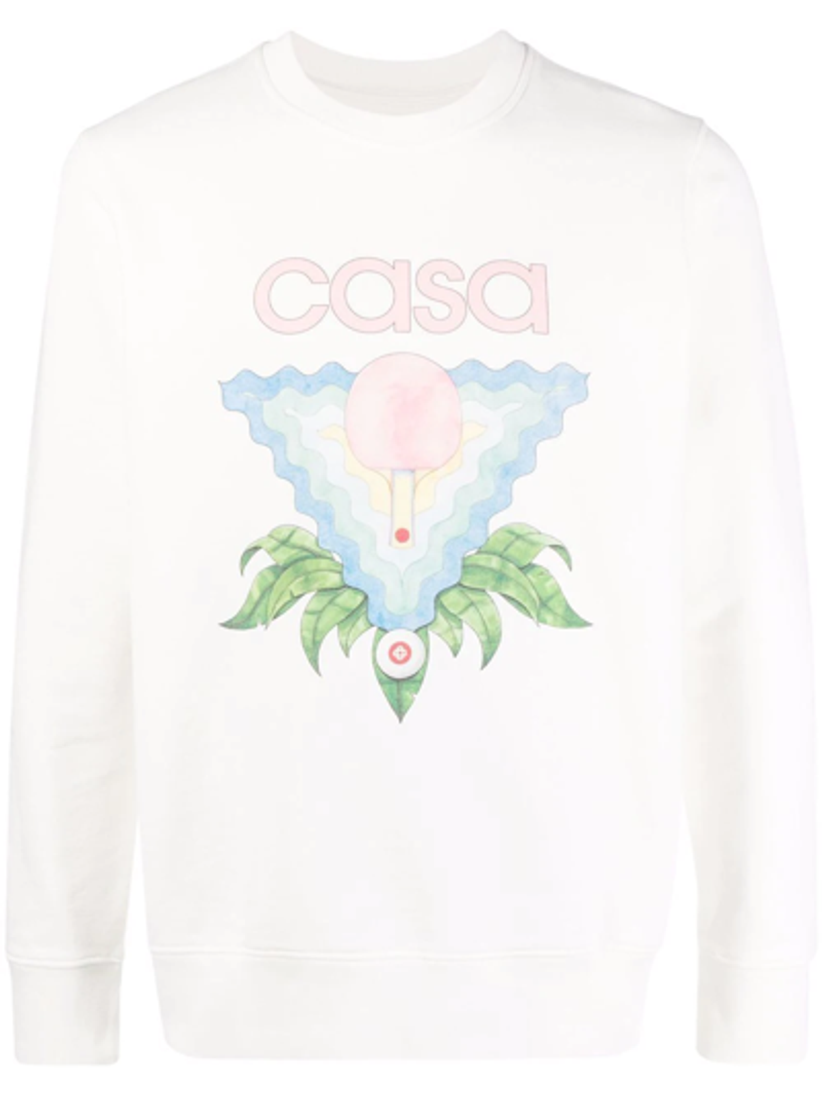 Casablanca Memphis Icon Screen Printed Sweatshirt - Atterley In White