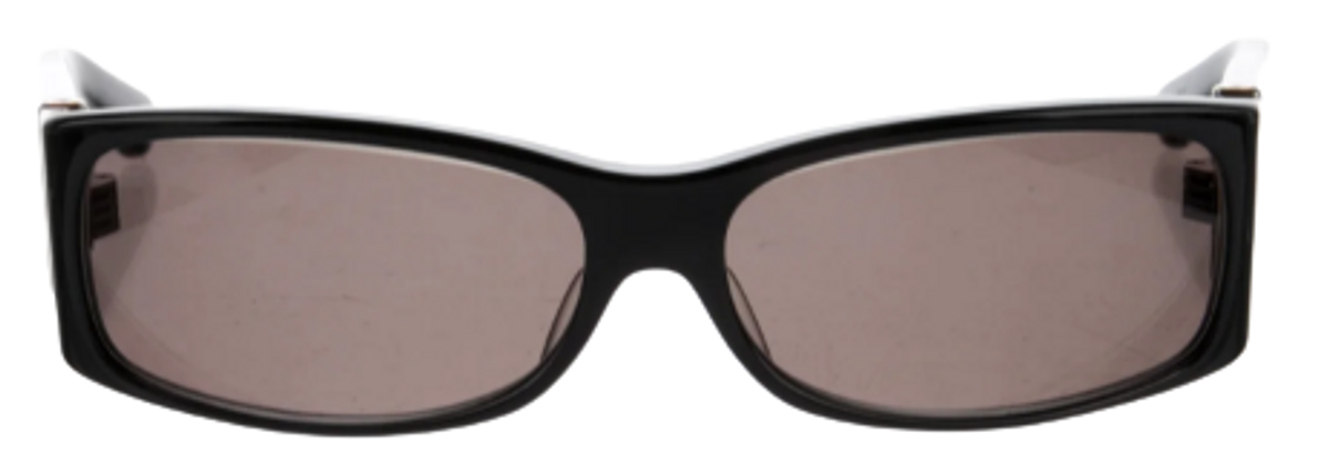 Chrome Hearts Square Black Sunglasses