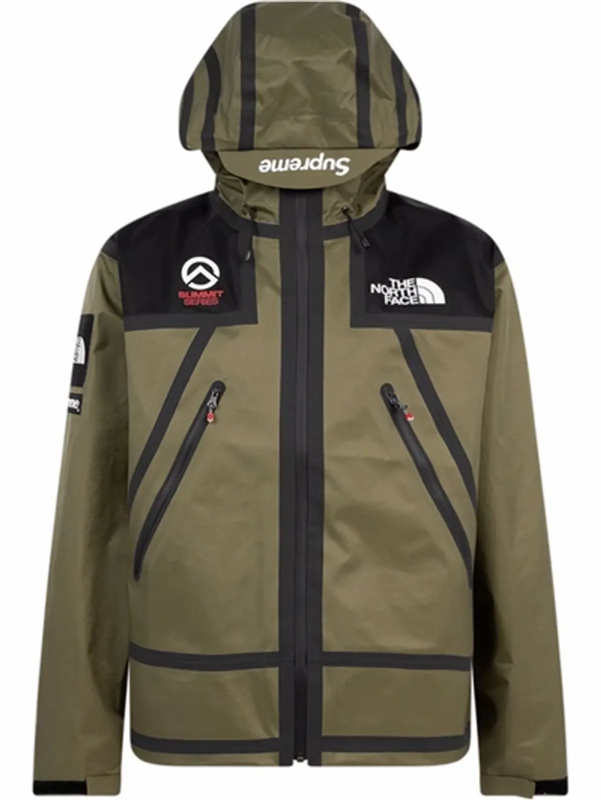 Supreme × The North Face Tape Seam Green Jacket