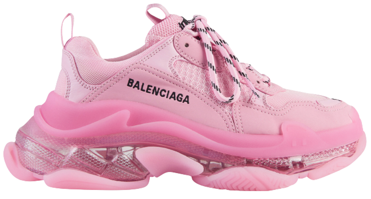 Balenciaga Triple S Clear Sole Light Pink Sneakers