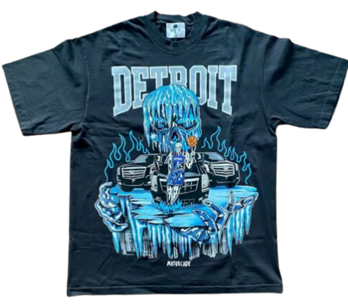 Warren Lotas Detroit Pistons Motorcade T-Shirt