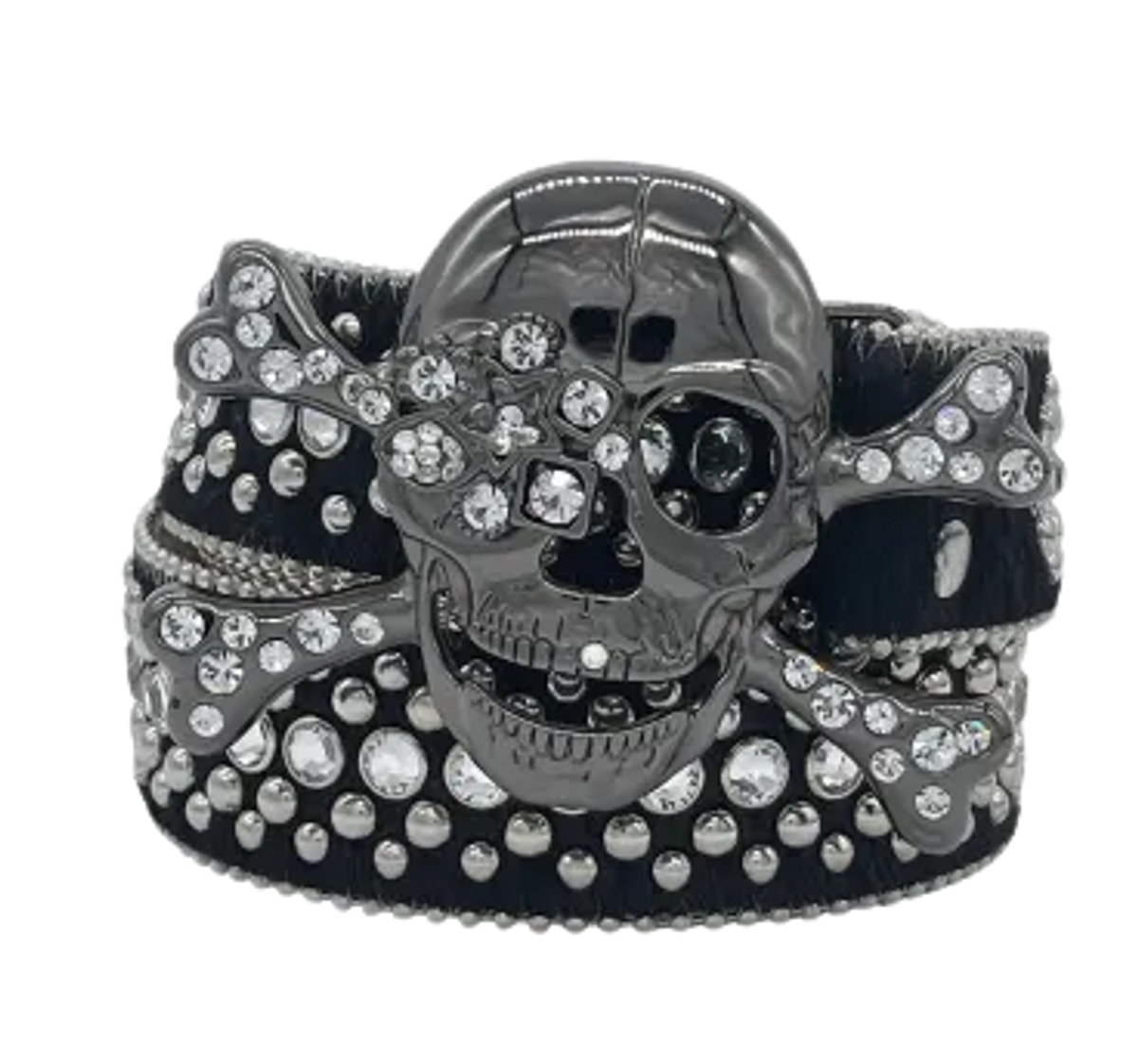 B.B. Simon Murder Black Metal Belt