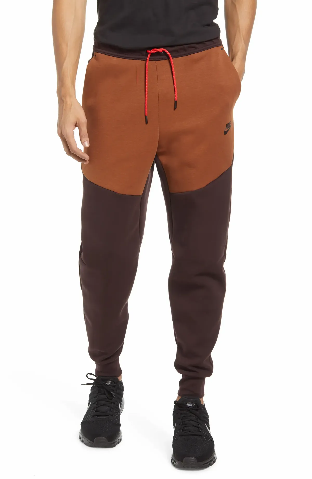 Nike Sportswear Tapered Logo-print Cotton-blend Tech-fleece Sweatpants In Grey