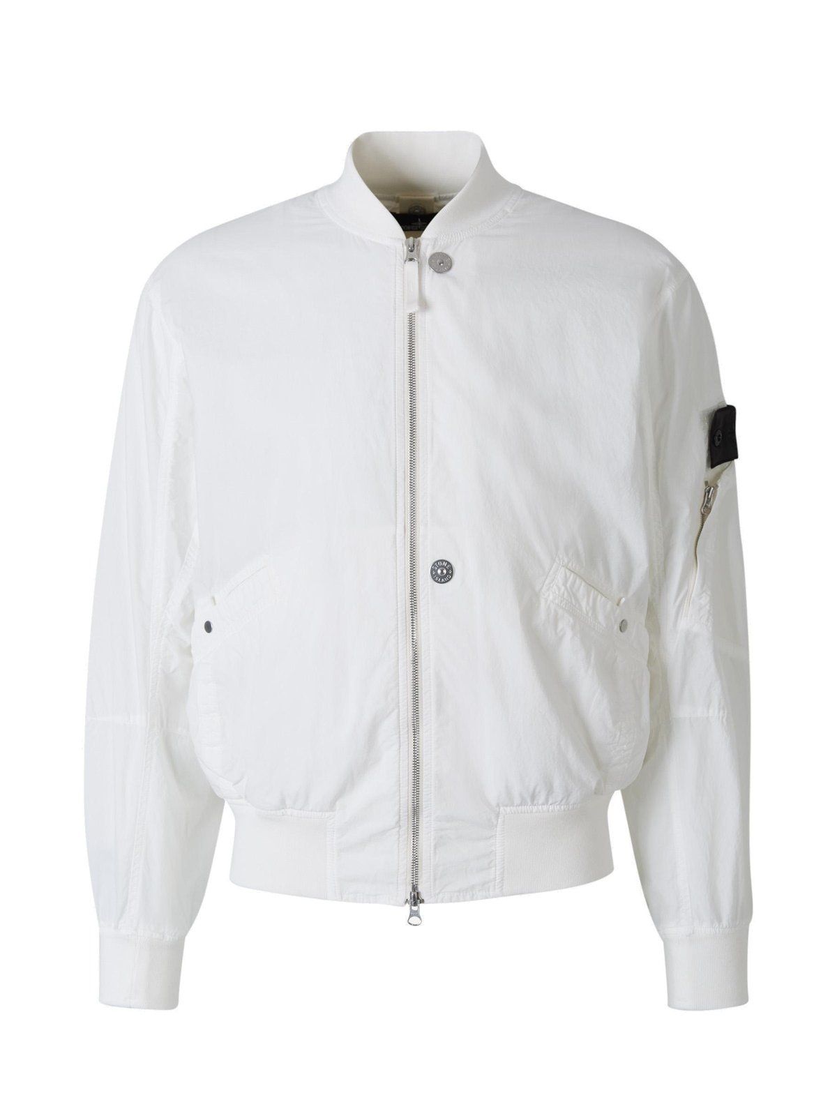 Stone Island Shadow Project Logo Patched Bomber Jacket