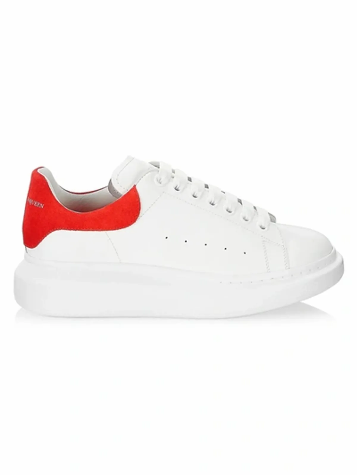 Alexander McQueen Oversized Leather Low Top Sneakers