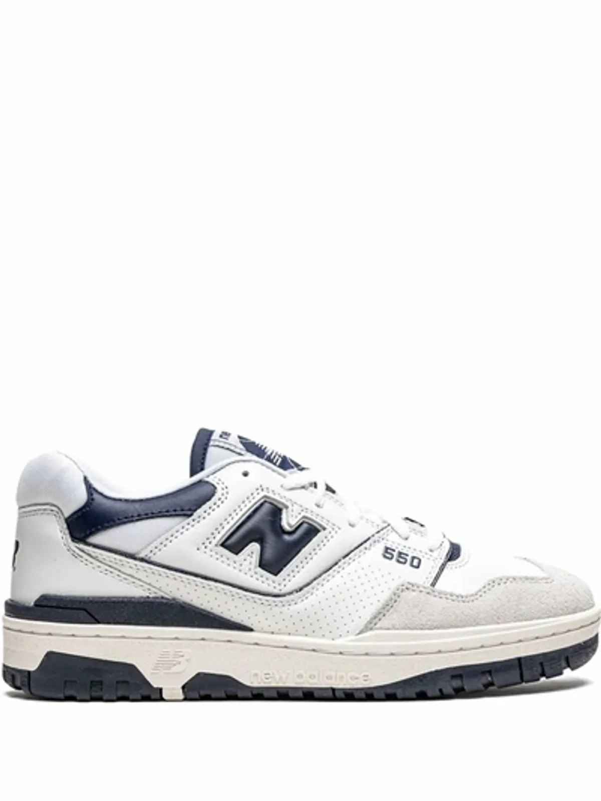 New Balance 550 Leather Suede Mesh Sneakers | WHAT'S ON THE