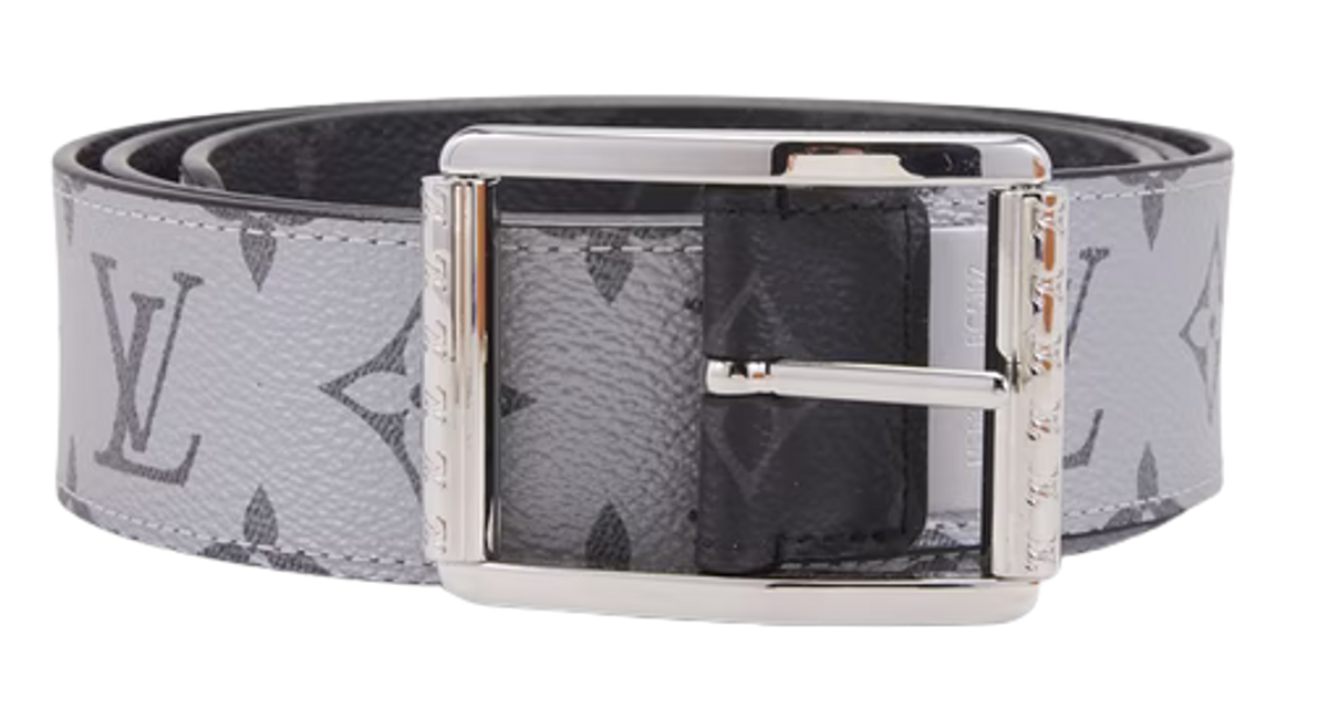 Louis Vuitton Reverso Monogram Eclipse Outdoor 40mm White Belt