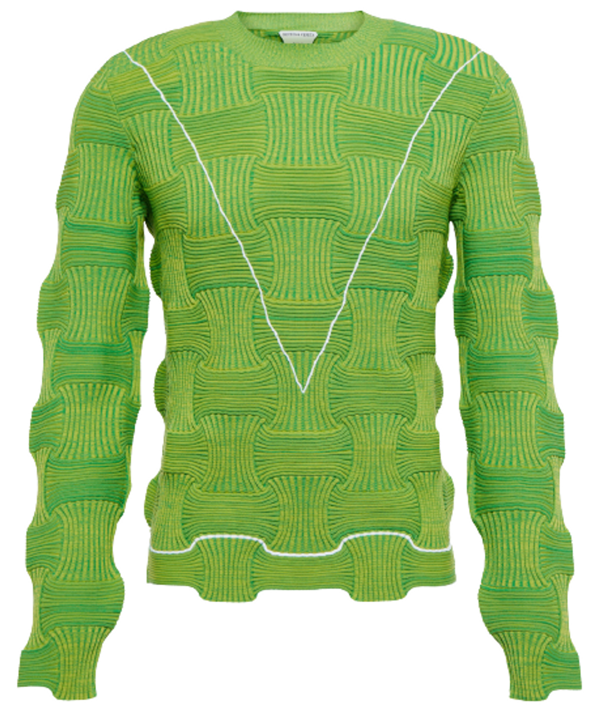 Bottega Veneta Intrecciato Green Sweater