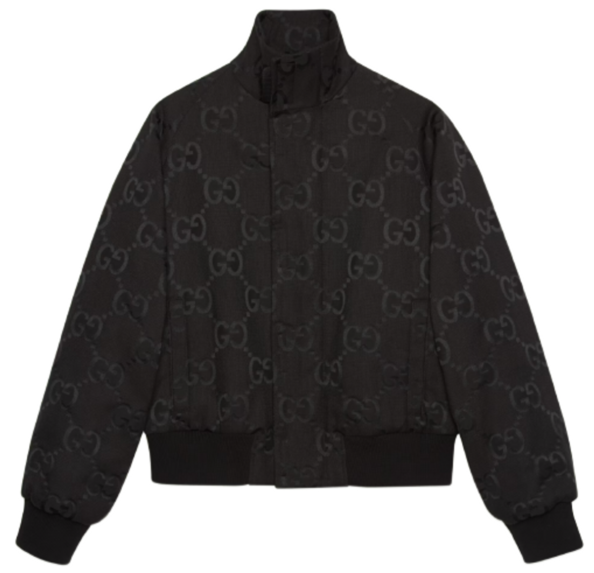 Gucci Black Jumbo Gg Canvas Jacket